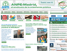 Tablet Screenshot of anpe-madrid.com